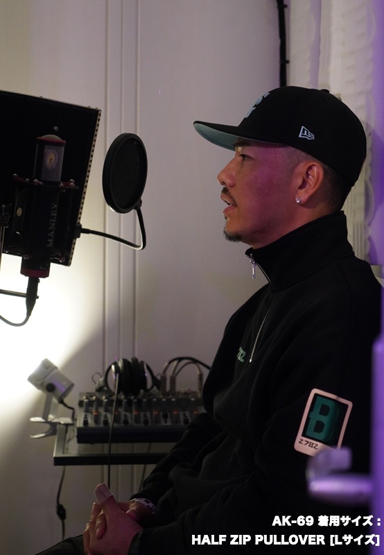 HALF ZIP PULLOVER ��BLK��