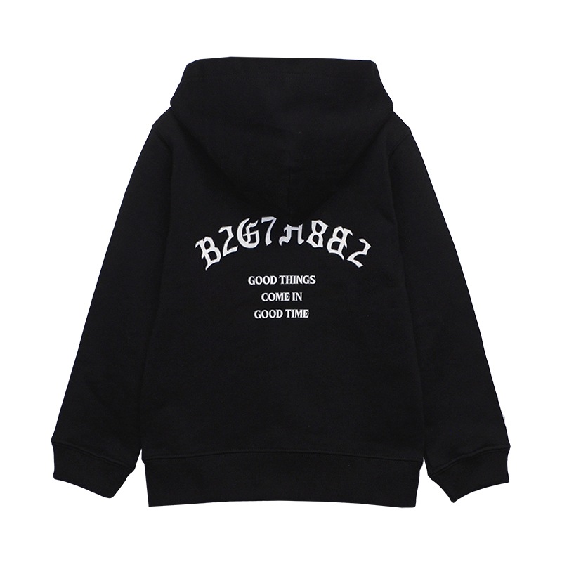KIDS ZIP HOODIE��BLK��