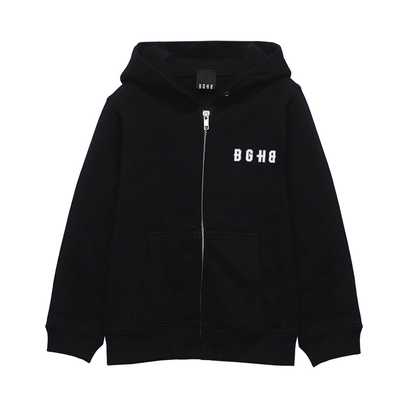 KIDS ZIP HOODIE��BLK��