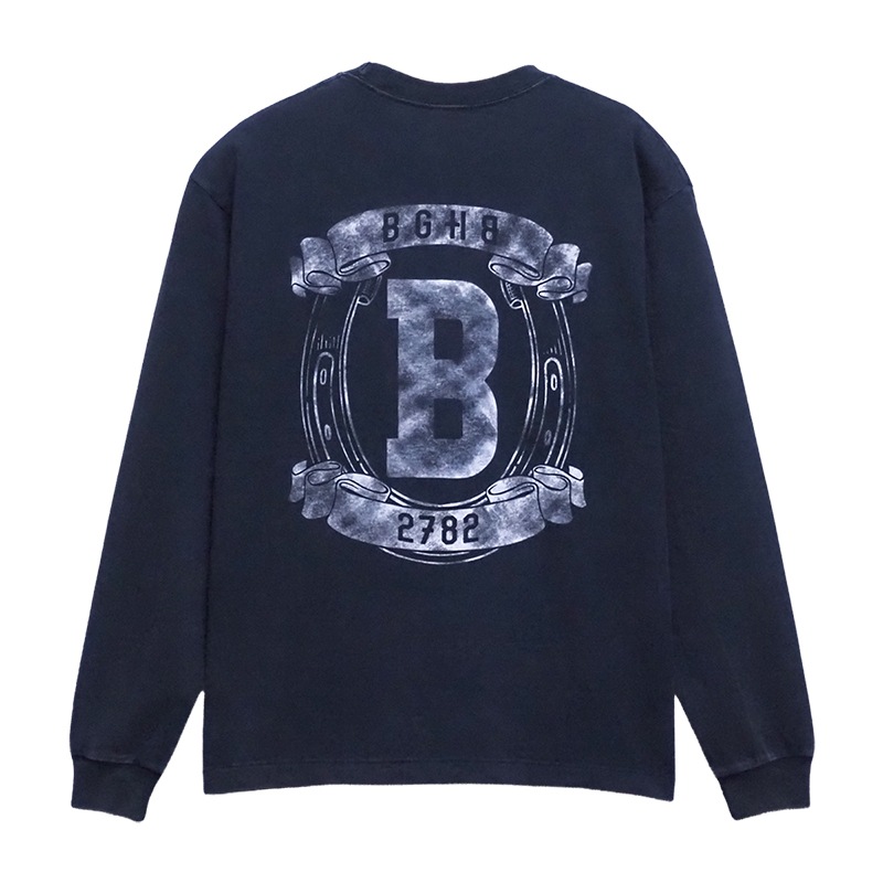 FADED CREST-LTS��FADE NAVY��