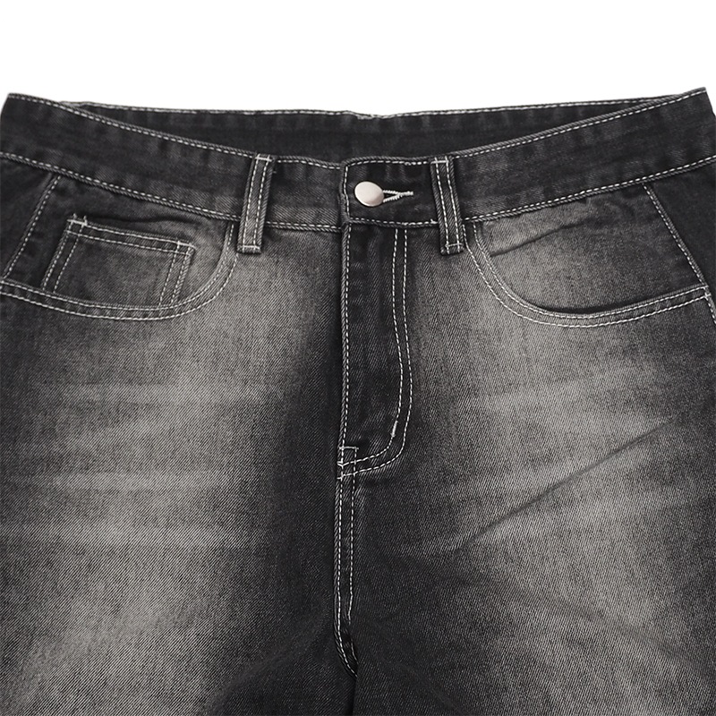WAVE BLACK DENIM PANTS
