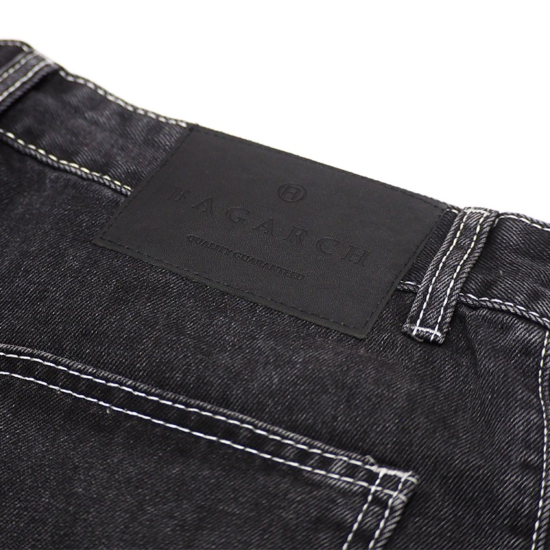 WAVE BLACK DENIM PANTS