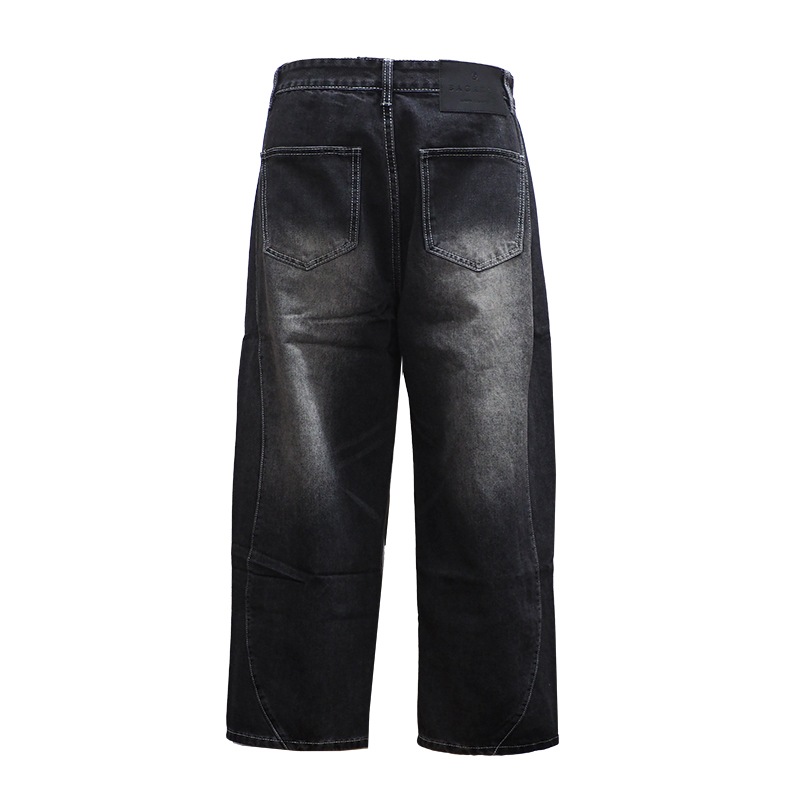 WAVE BLACK DENIM PANTS