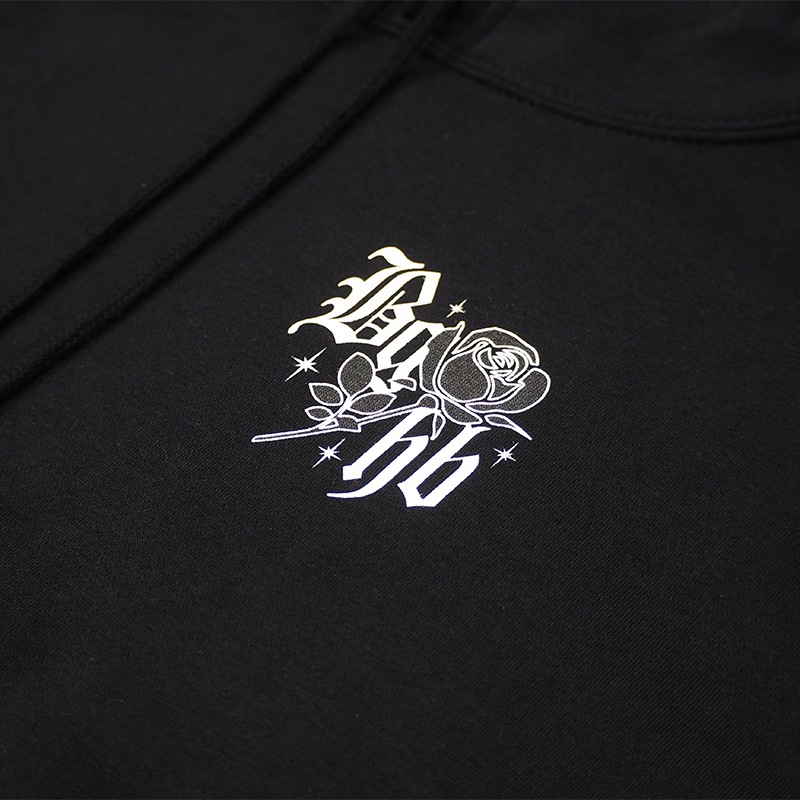 BLACK ROSE HOODIE