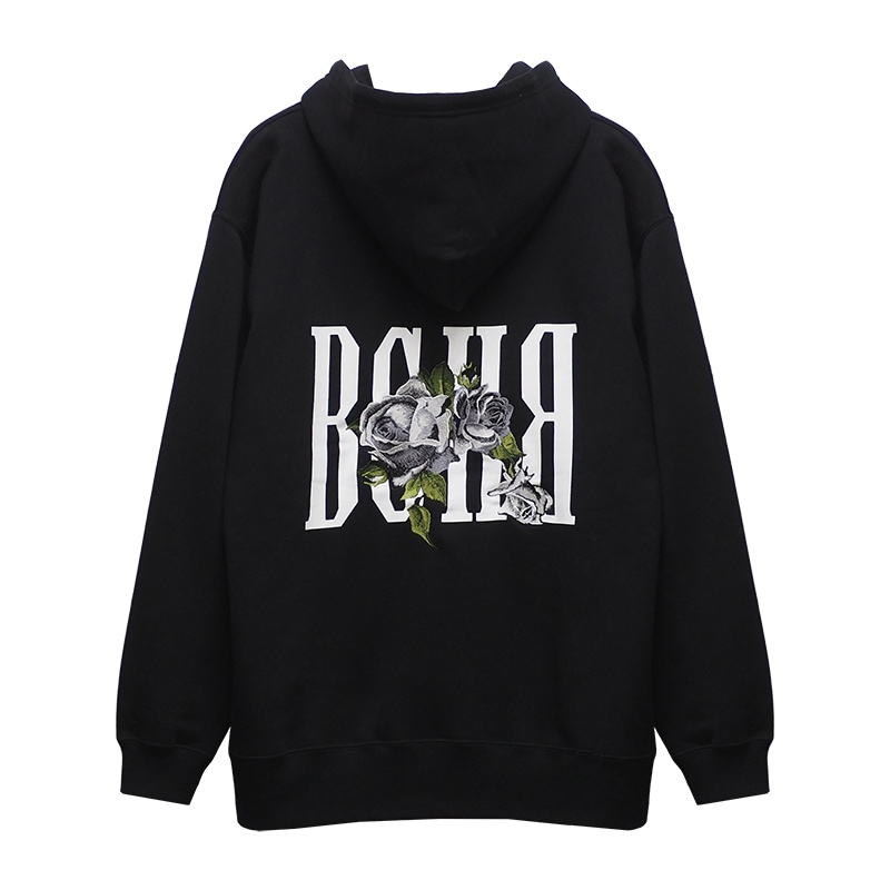 BLACK ROSE HOODIE