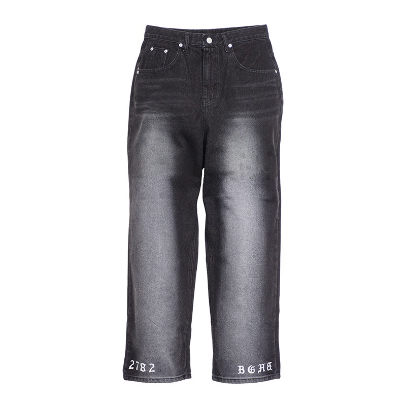 WIDE BLACK DENIM PANTS