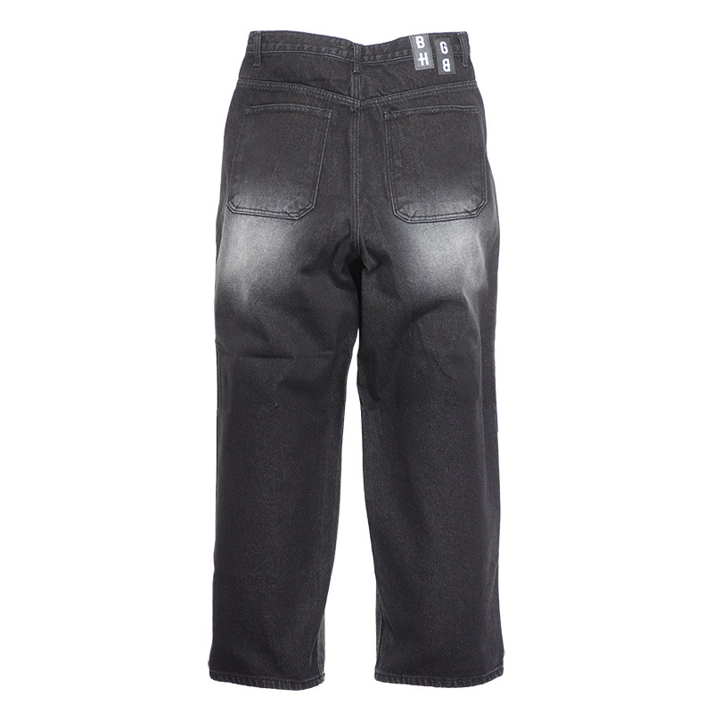 WIDE BLACK DENIM PANTS