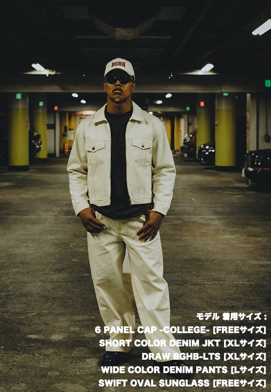 SHORT COLOR DENIM JKT ��IVORY��