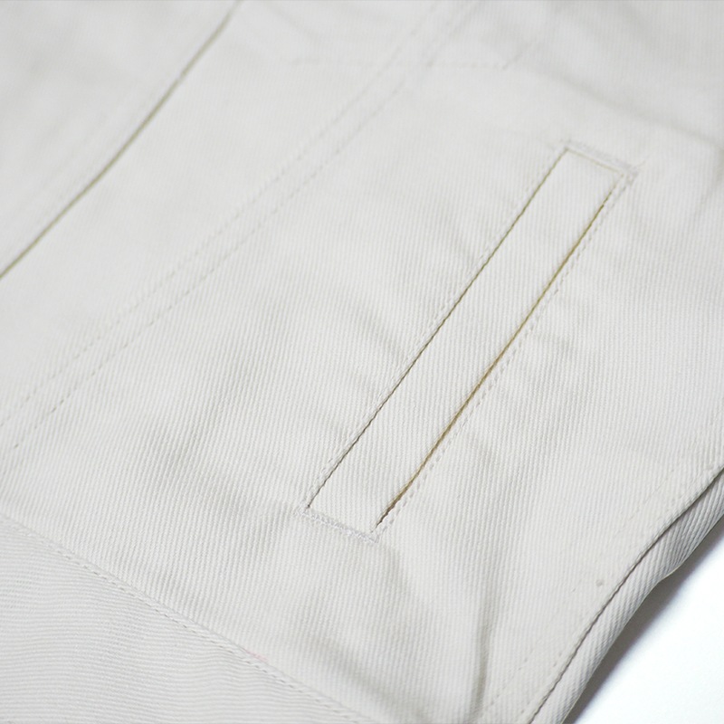 SHORT COLOR DENIM JKT ��IVORY��