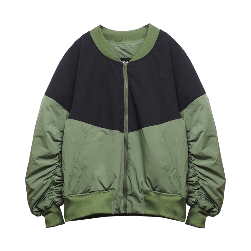 REVERSIBLE BOMBER JKT ��OLIVE��