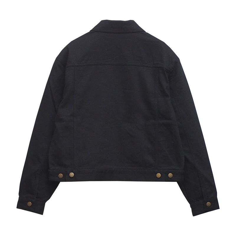 SHORT COLOR DENIM JKT ��BLK��