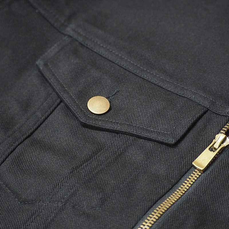 SHORT COLOR DENIM JKT ��BLK��