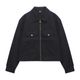 SHORT COLOR DENIM JKT ��BLK��
