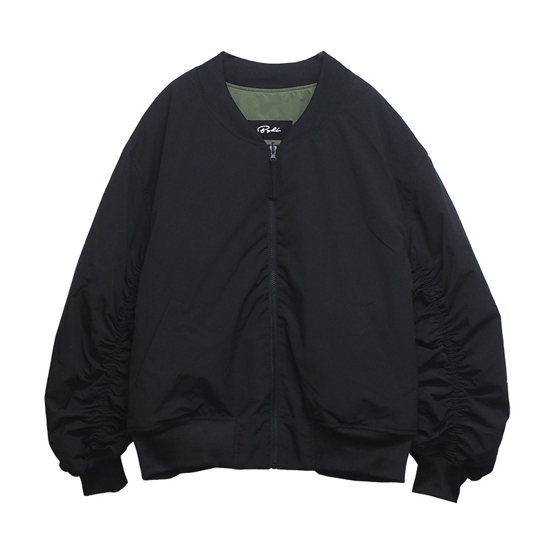 REVERSIBLE BOMBER JKT ��BLK��