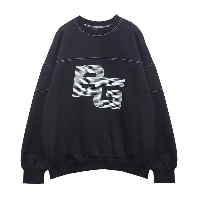 FOOTBALL CREWNECK SWEAT ��BLK��