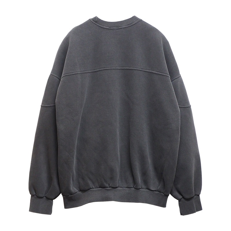 FOOTBALL CREWNECK SWEAT ��VINTAGE BLK��