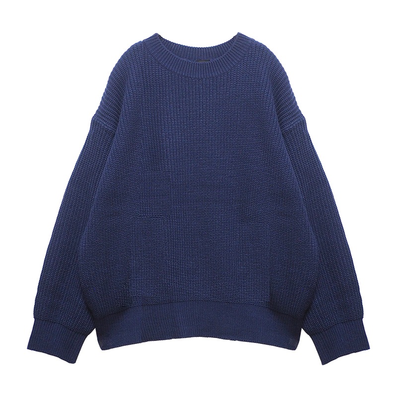 KNIT PULLOVER NAVY