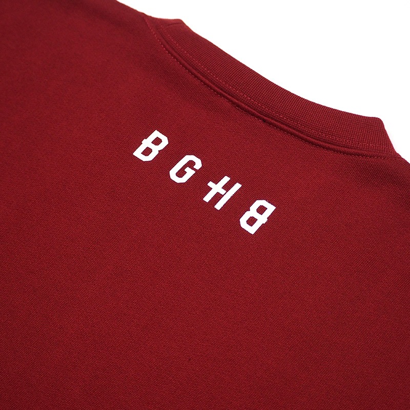 ROSE CREWNECK SWEAT ��BURGUNDY��