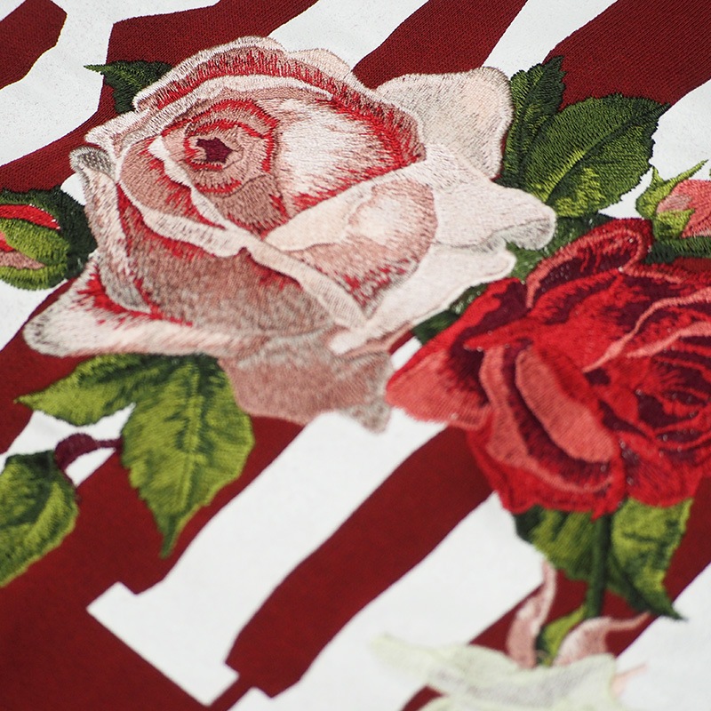 ROSE CREWNECK SWEAT ��BURGUNDY��