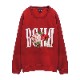 ROSE CREWNECK SWEAT ��BURGUNDY��