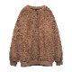 BOA FLEECE CREWNECK BEIGE