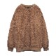 BOA FLEECE CREWNECK BEIGE