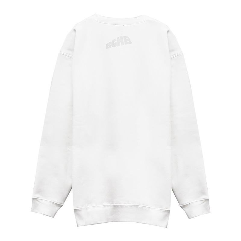 EMBOSS CREWNECK SWEAT ��WHT��
