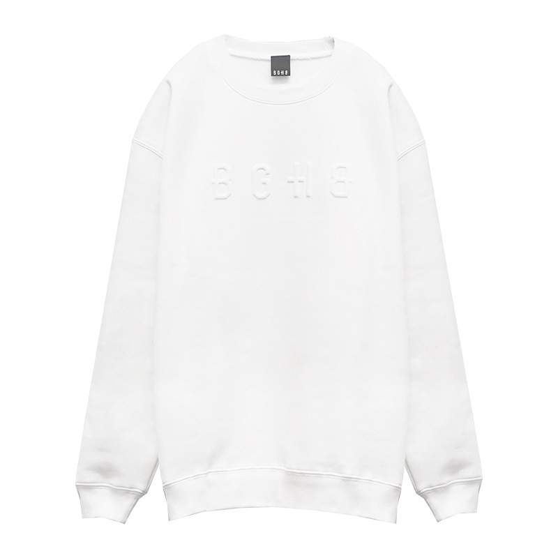 EMBOSS CREWNECK SWEAT ��WHT��