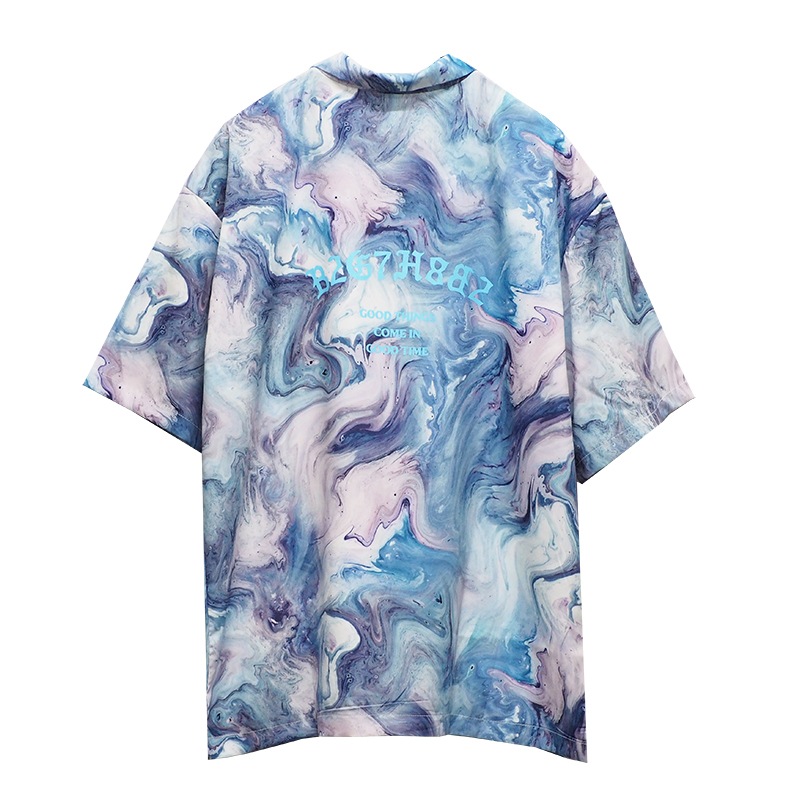 MARBLE SHIRTS SKY BLUE