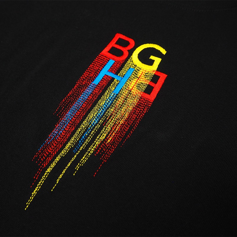 COLORFUL DRIP-TS BLK