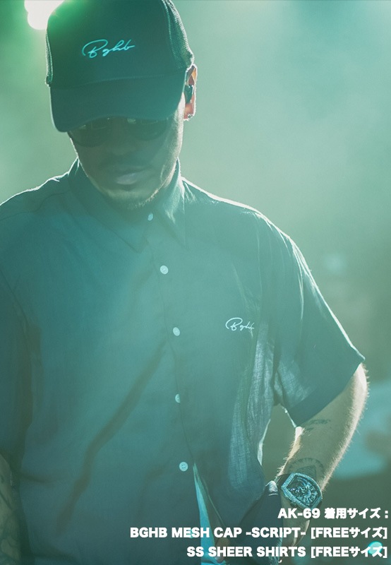 SS SHEER SHIRTS ��NAVY��