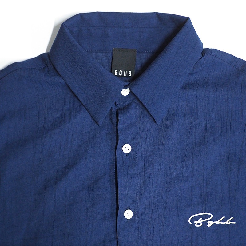 SS SHEER SHIRTS ��NAVY��