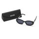 OVAL FRAME SUNGLASS��BLK��
