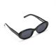 OVAL FRAME SUNGLASS��BLK��