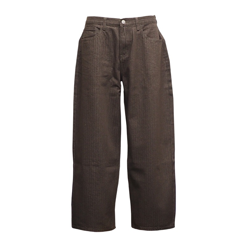 HICKORY DENIM PANTS��BROWN��