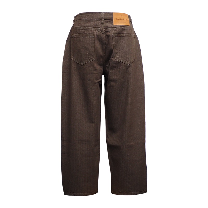 HICKORY DENIM PANTS��BROWN��