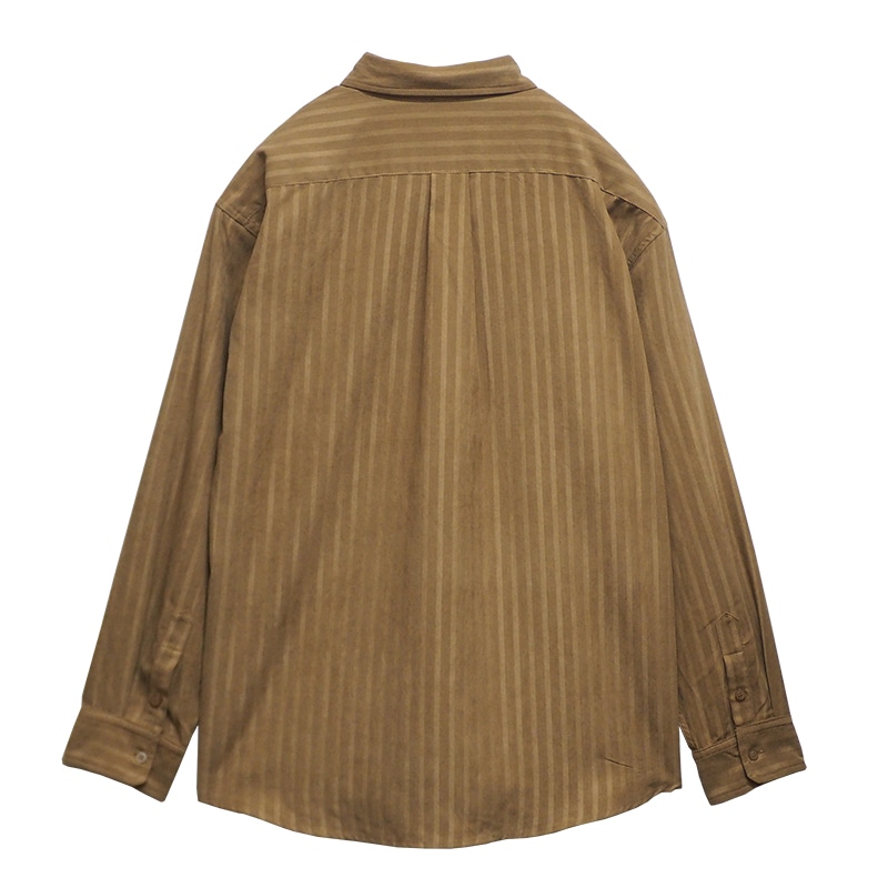 STRIPE LS SHIRTS��BEIGE��