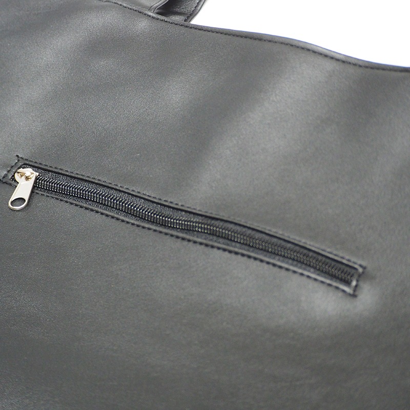 26' PU LEATHER TOTE BAG��BLK��
