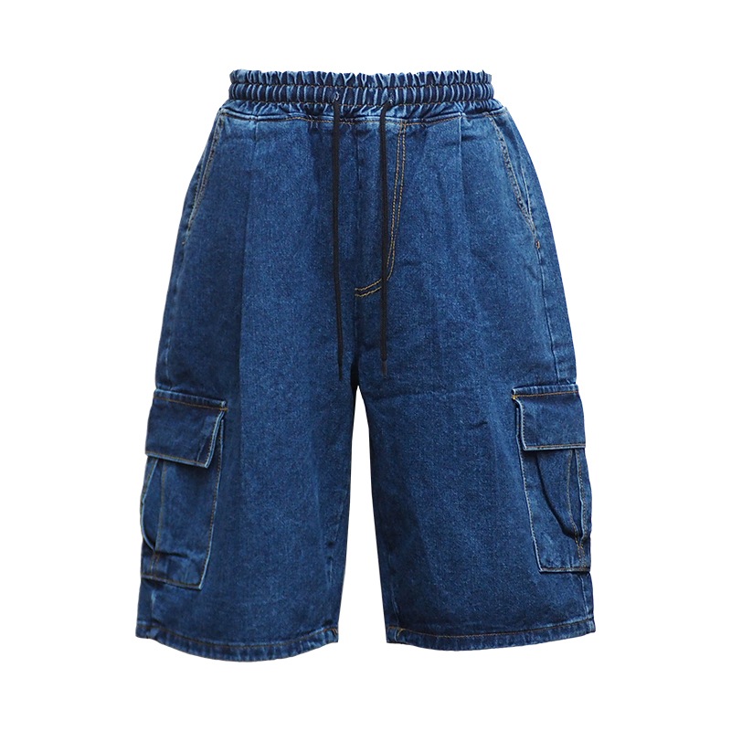 CARGO DENIM SHORTS��INDIGO��