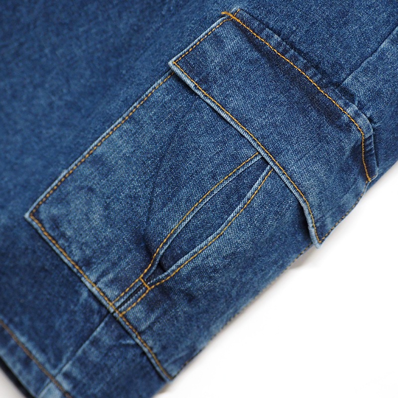 CARGO DENIM SHORTS��INDIGO��