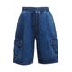 CARGO DENIM SHORTS��INDIGO��
