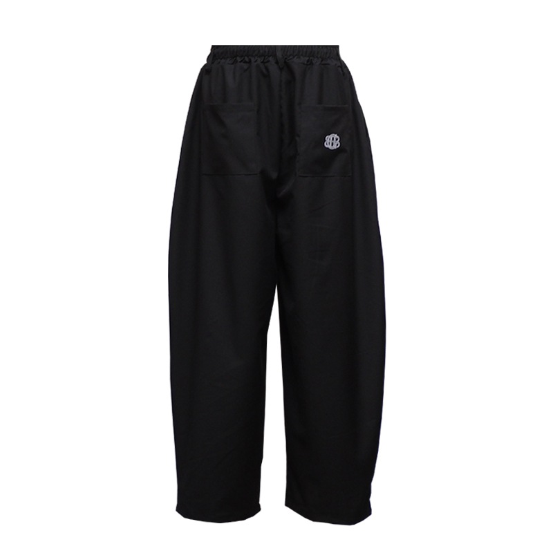 WIDE SLACKS PANTS��BLK��