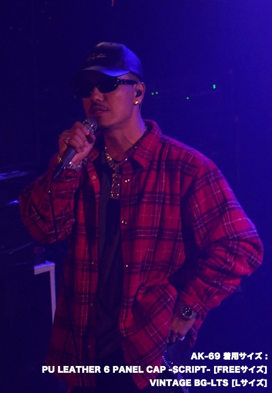 PU LEATHER 6 PANEL CAP -SCRIPT-