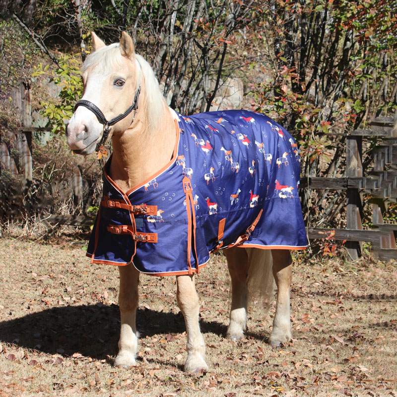 H-MAX ポニー用レインブランケット-ホースプリント | 馬着