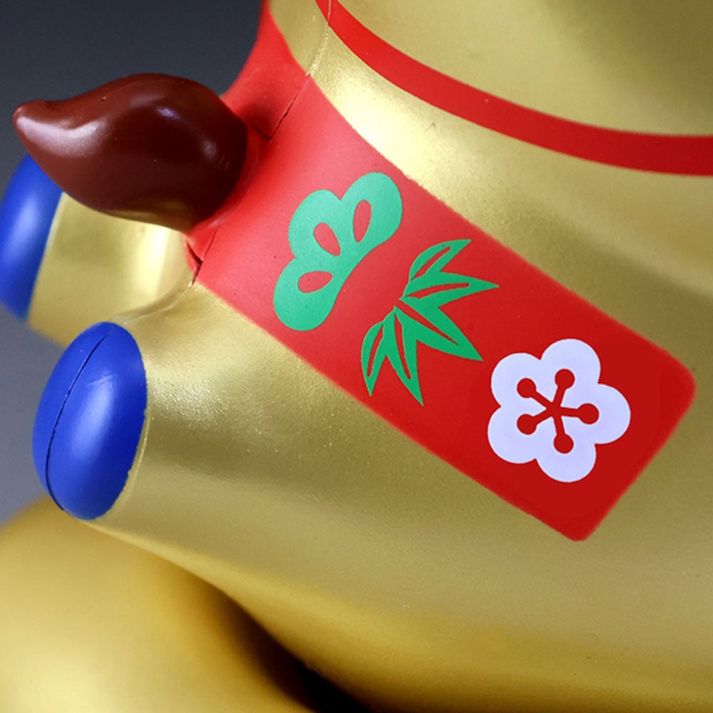 ソーラー 幸せ招き馬 福馬 ゴールド 金 白 ホワイト ソーラー幸せ招き馬-ゴールド | ギフト・小物・プレゼント,インテリア