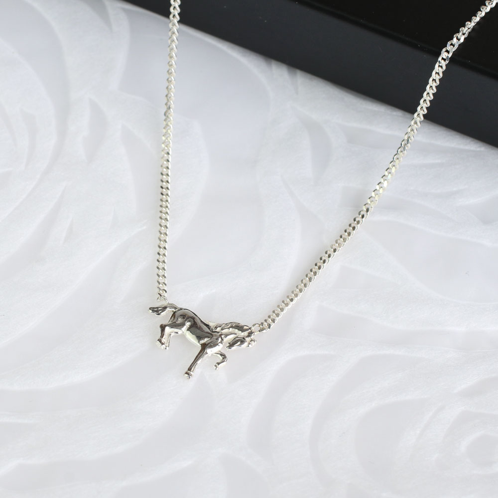 MD シルバーネックレスｰシングルホース【015471】 | ギフト・小物