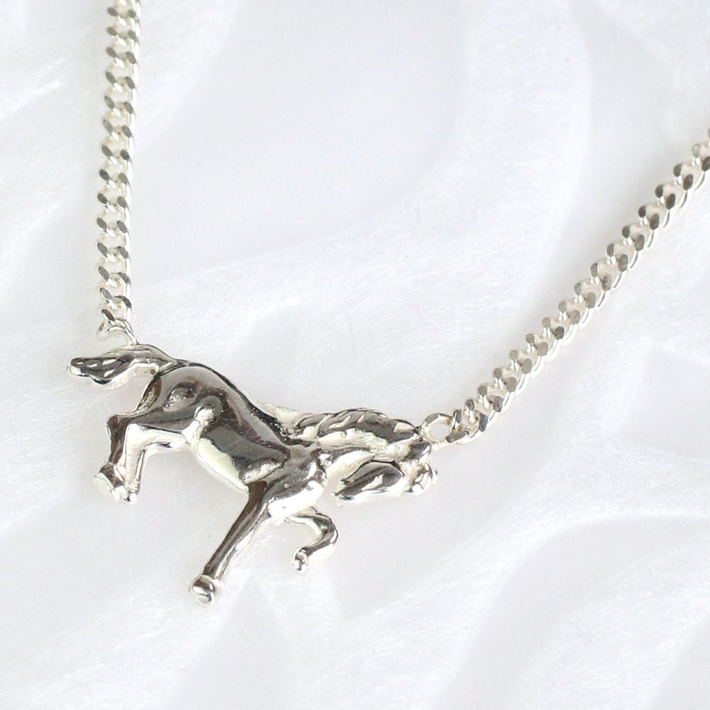 MD シルバーネックレスｰシングルホース【015471】 | ギフト・小物