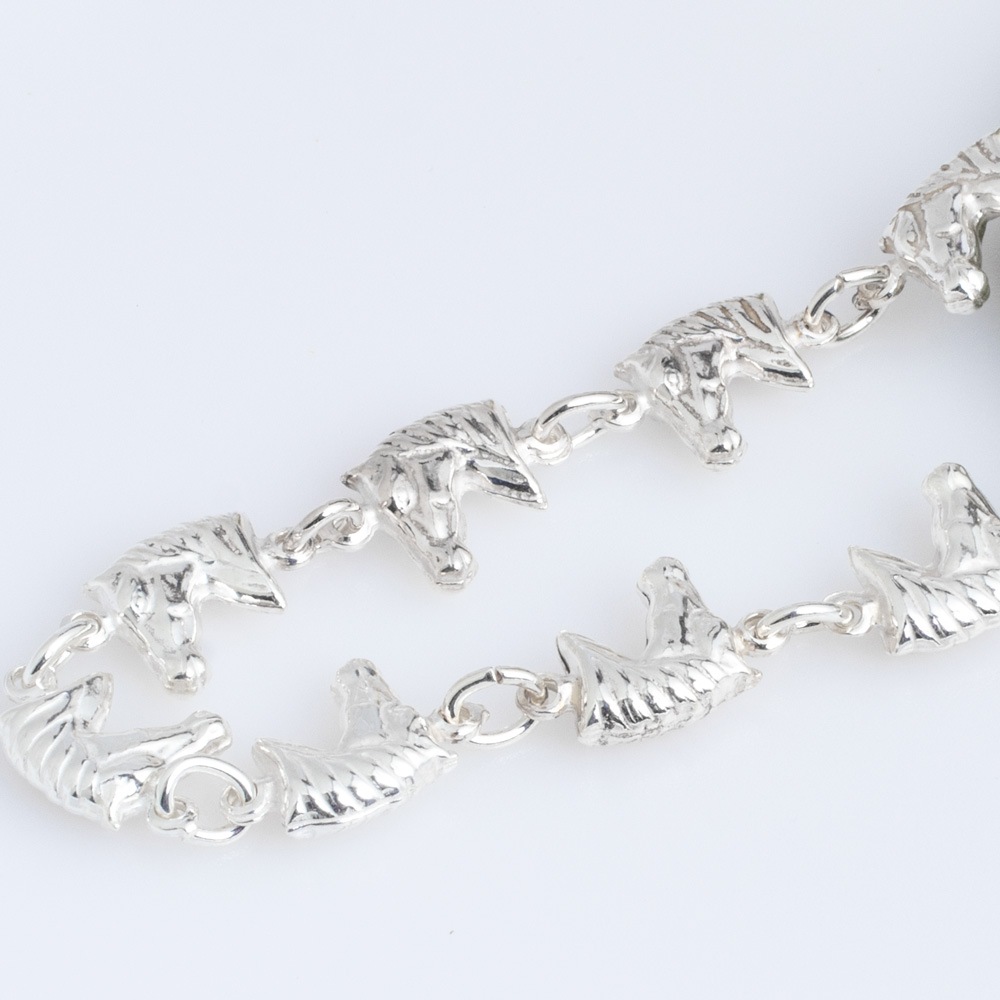 MD シルバーブレスレット-ホースヘッド【02378】 | ギフト・小物