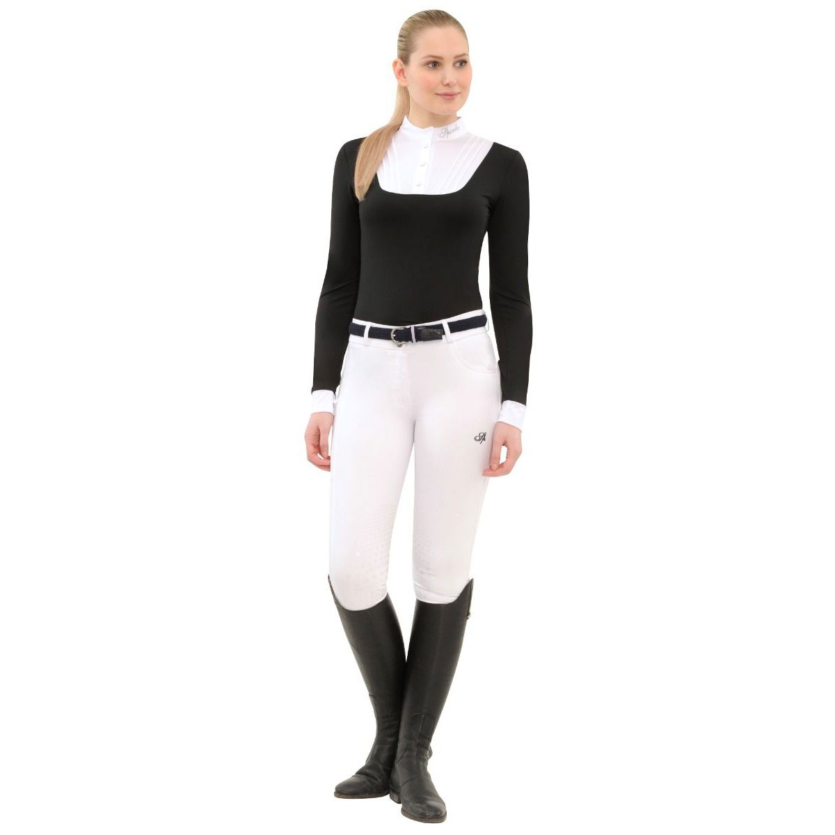 【美品】spooks ロングスリーブトップス Spooks レディースショーシャツ-タラ ロングスリーブ | 競技会用ウェア