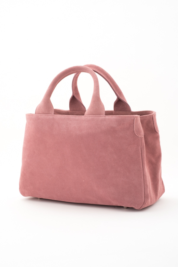 スエードスクエアトートバッグ ピンク [AL SOLITO] 16264/SUEDE/0427